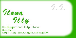 ilona illy business card